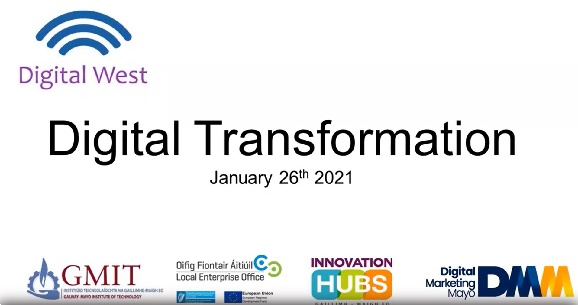 Digital Transformation 2021 Digital West